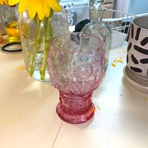 ANTHROPOLOGIE FLOWER GLASS